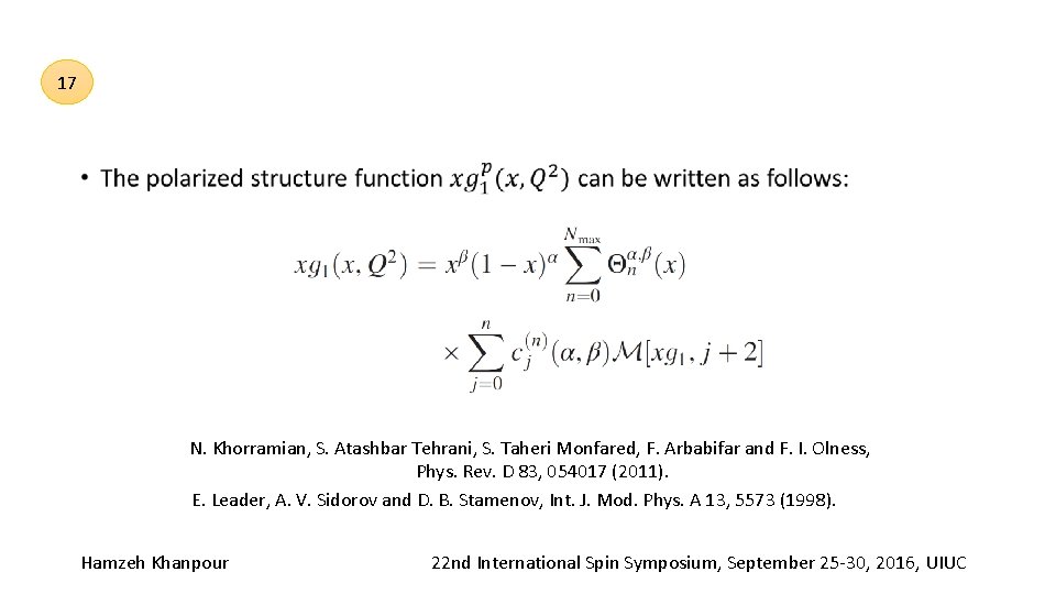 17 • N. Khorramian, S. Atashbar Tehrani, S. Taheri Monfared, F. Arbabifar and F.