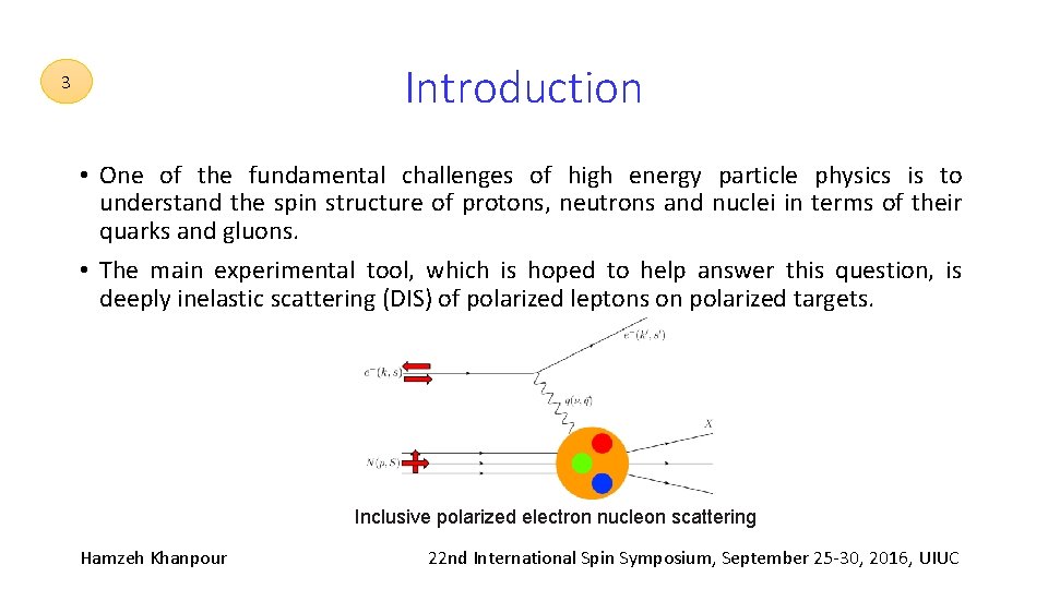 3 Introduction • One of the fundamental challenges of high energy particle physics is