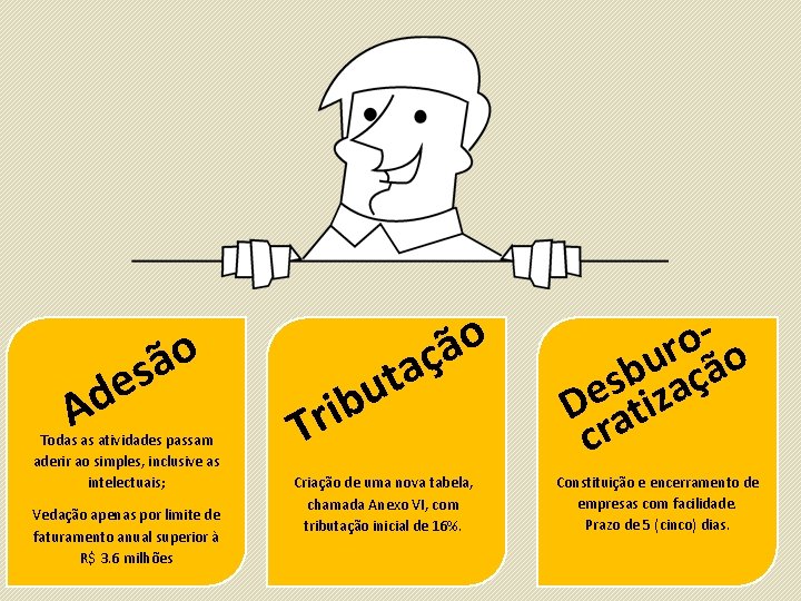 o ã es Ad Todas as atividades passam aderir ao simples, inclusive as intelectuais;