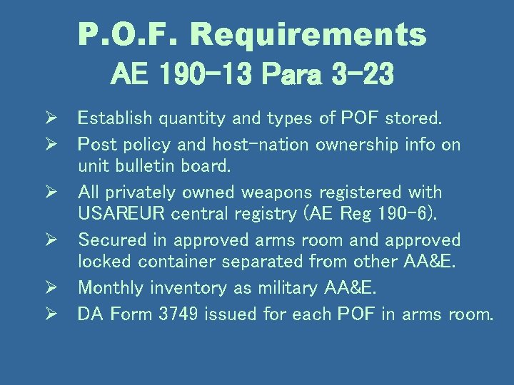 Unit Armorer Sustainment Training 21 St Tsc G