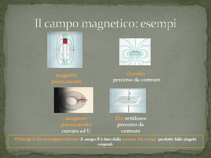 Il campo magnetico: esempi magnete permanente circuito percorso da corrente magnete permanente curvato ad Il campo magnetico: esempi magnete permanente circuito percorso da corrente magnete permanente curvato ad