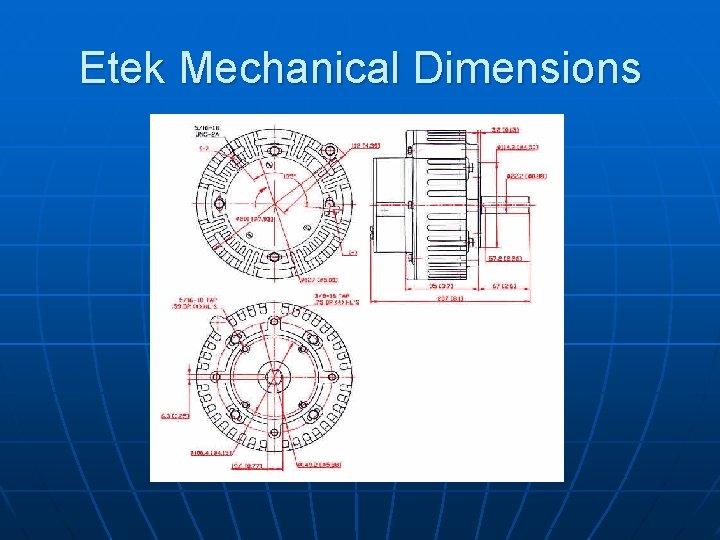 Etek Mechanical Dimensions 