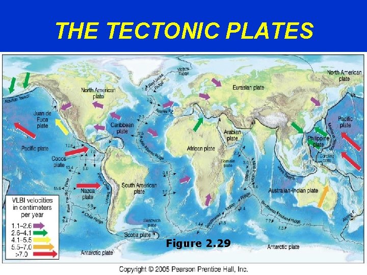 THE TECTONIC PLATES Figure 2. 29 