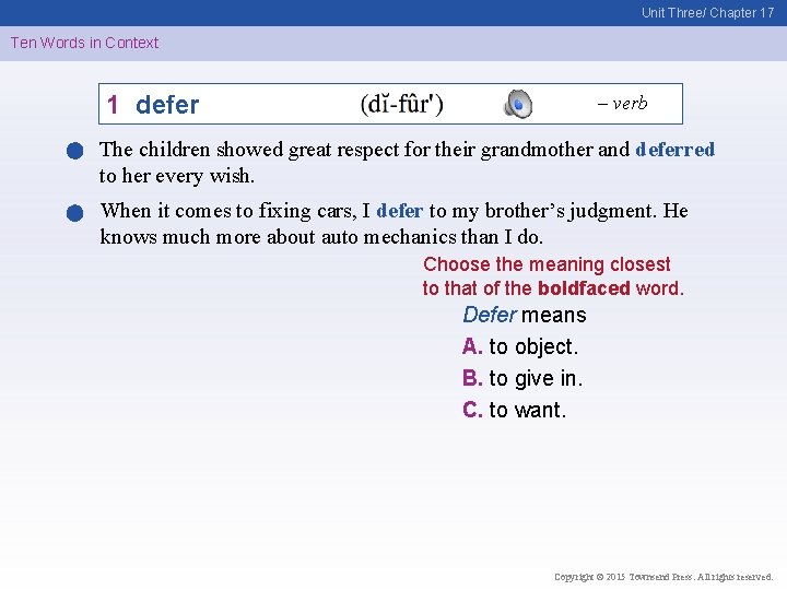 BUILDING VOCABULARY SKILLS This presentation should be viewed