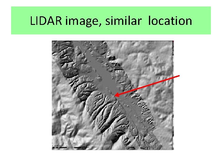 LIDAR image, similar location 
