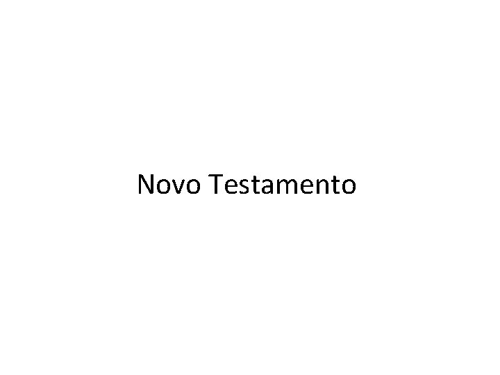 Novo Testamento 