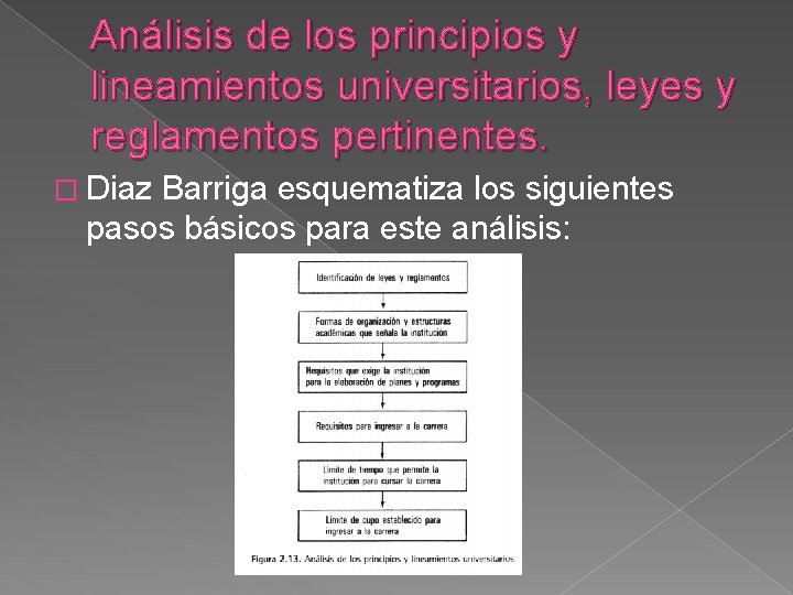 Análisis de los principios y lineamientos universitarios, leyes y reglamentos pertinentes. � Diaz Barriga