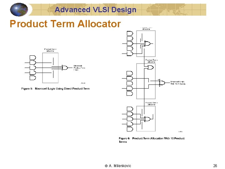 Advanced VLSI Design Product Term Allocator A. Milenkovic 26 