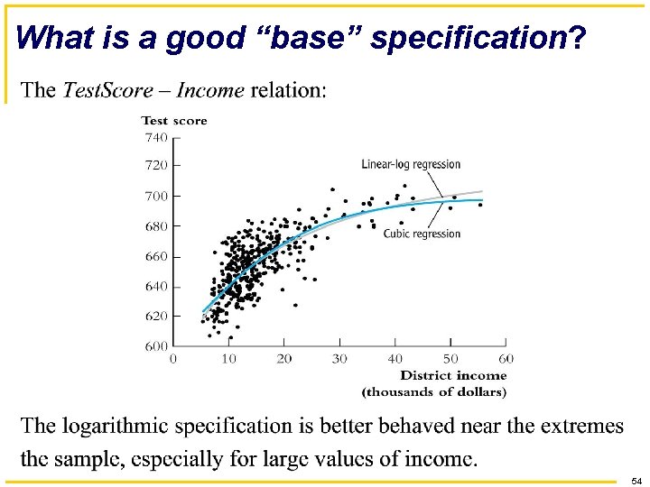 What is a good “base” specification? 54 