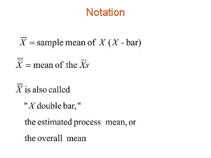 Bar Math Symbol Chapter 6 Part 3 Xbar and R Control