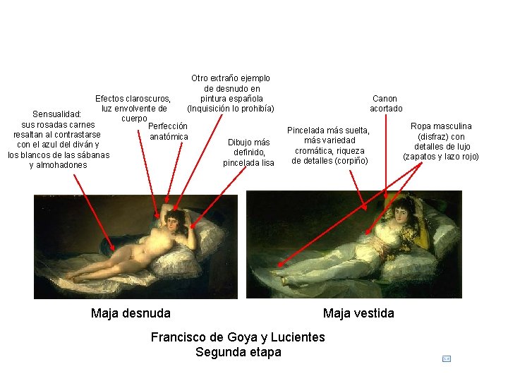 Otro extraño ejemplo de desnudo en pintura española (Inquisición lo prohibía) Efectos claroscuros, luz