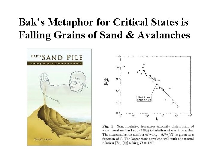 Bak’s Metaphor for Critical States is Falling Grains of Sand & Avalanches 