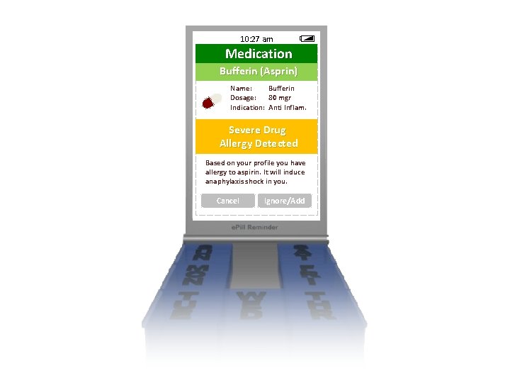 10: 27 am Medication Bufferin (Asprin) Name: Bufferin Dosage: 80 mgr Indication: Anti Inflam. 10: 27 am Medication Bufferin (Asprin) Name: Bufferin Dosage: 80 mgr Indication: Anti Inflam.