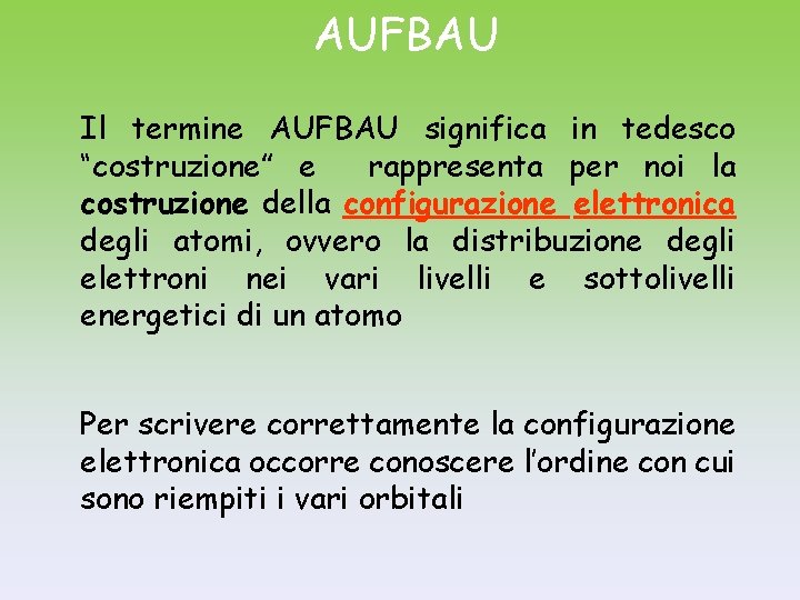 AUFBAU Il termine AUFBAU significa in tedesco “costruzione” e rappresenta per noi la costruzione