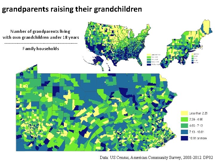 grandparents raising their grandchildren Number of grandparents living with own grandchildren under 18 years