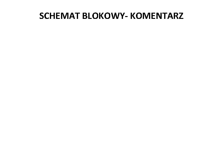 Józef Zawada, PŁ SCHEMAT BLOKOWY- KOMENTARZ 