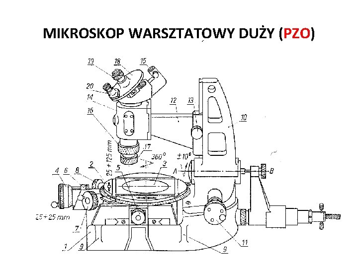 Józef Zawada, PŁ MIKROSKOP WARSZTATOWY DUŻY (PZO) Józef Zawada, PŁ 