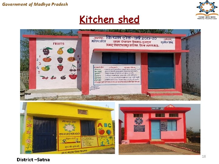 Government of Madhya Pradesh Kitchen shed District –Satna 18 