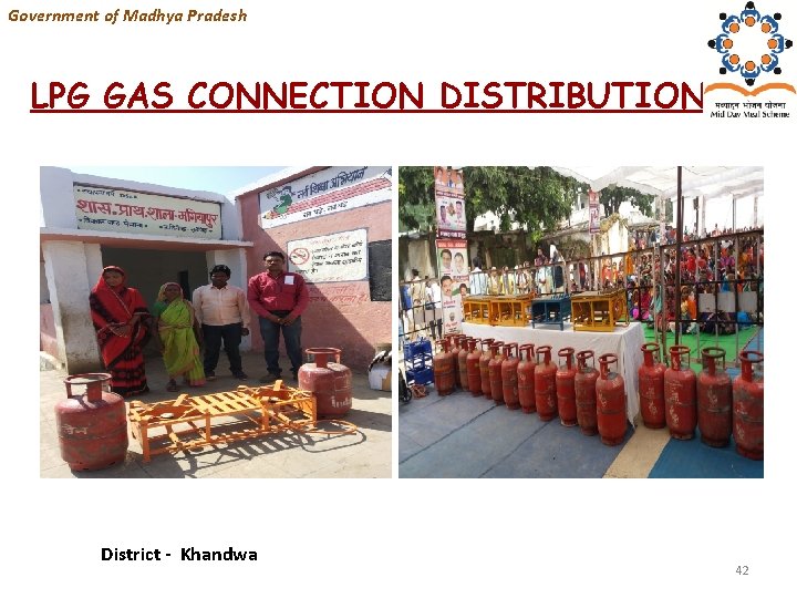 Government of Madhya Pradesh LPG GAS CONNECTION DISTRIBUTION District - Khandwa 42 