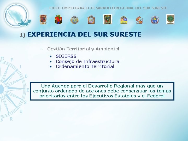 ESTRATEGIA FIDEICOMISO DE COMPETITIVIDAD PARA EL DESARROLLO PARA LA REGIÓN REGIONAL SURESTE DEL SUR