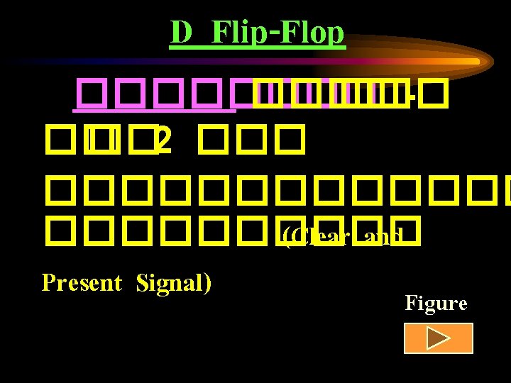 D Flip-Flop ���� �� �� 2 ������������� (Clear and Present Signal) Figure 
