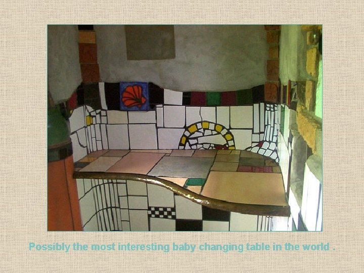 Possibly the most interesting baby changing table in the world . 