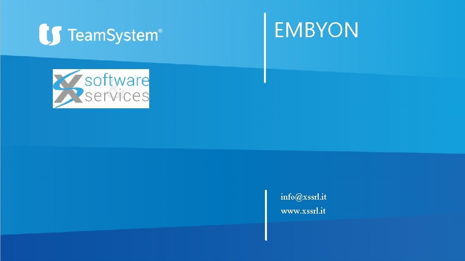 EMBYON info@xssrl. it www. xssrl. it 