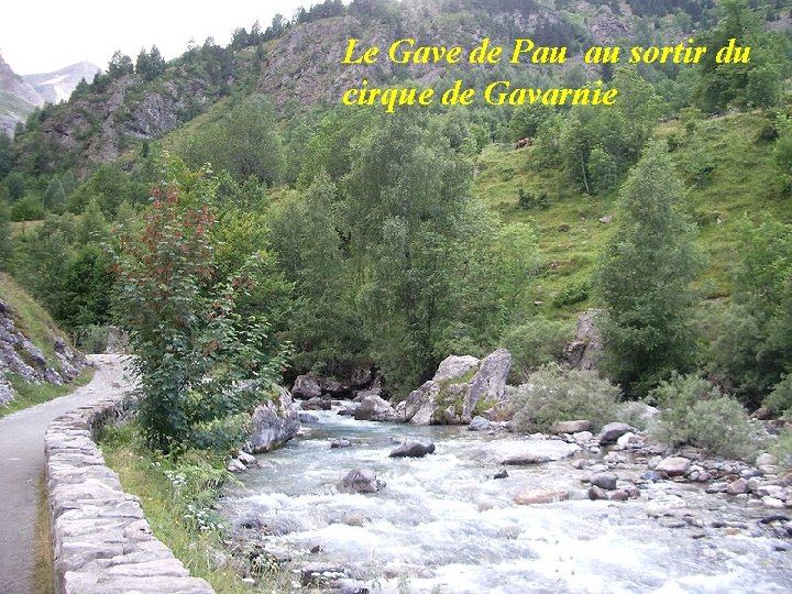 Le Gave de Pau au sortir du cirque de Gavarnie 