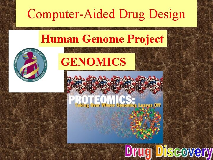 Computer-Aided Drug Design Human Genome Project GENOMICS Computer-Aided Drug Design Human Genome Project GENOMICS