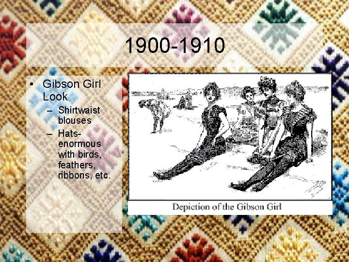 1900 -1910 • Gibson Girl Look – Shirtwaist blouses – Hatsenormous with birds, feathers,