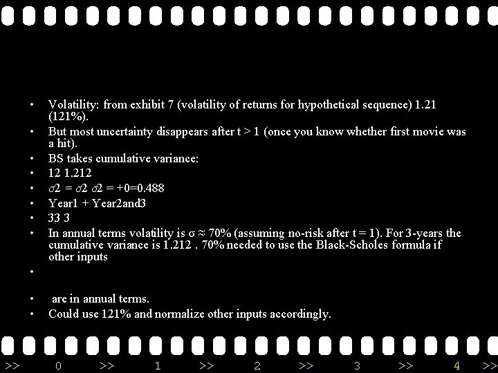 • • Volatility: from exhibit 7 (volatility of returns for hypothetical sequence) 1. • • Volatility: from exhibit 7 (volatility of returns for hypothetical sequence) 1.