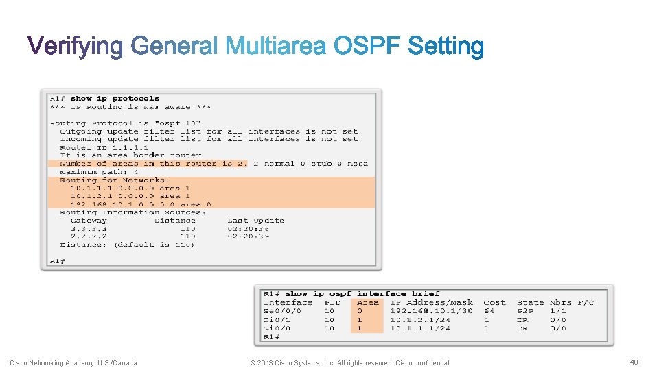 Cisco Networking Academy, U. S. /Canada © 2013 Cisco Systems, Inc. All rights reserved.