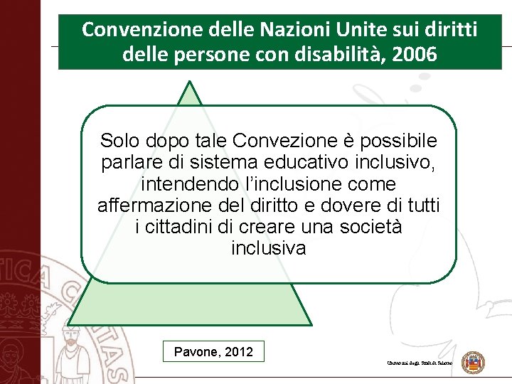 Convenzione delle Nazioni Unite sui diritti delle persone con disabilità, 2006 Solo dopo tale