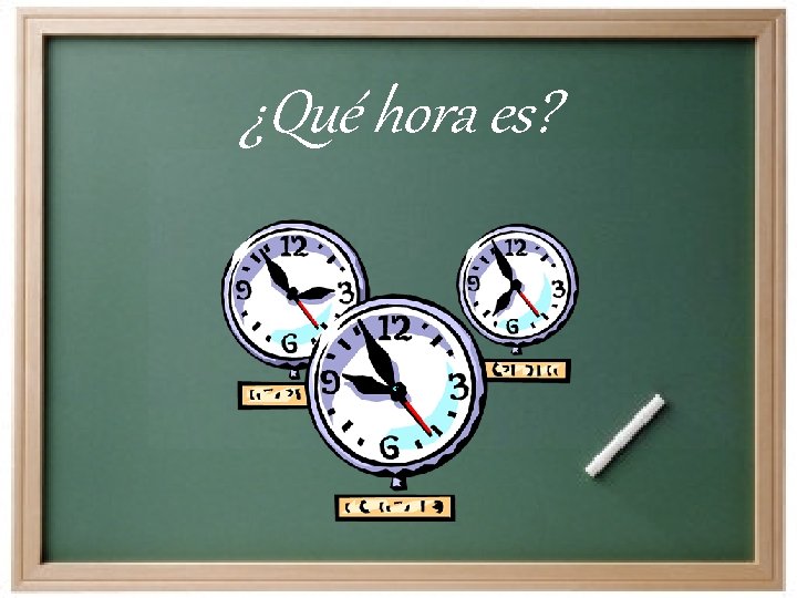 ¿Qué hora es? 