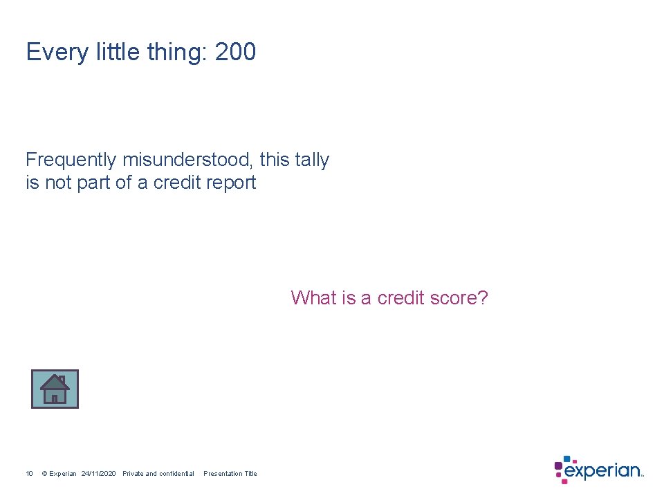 Every little thing: 200 Frequently misunderstood, this tally is not part of a credit