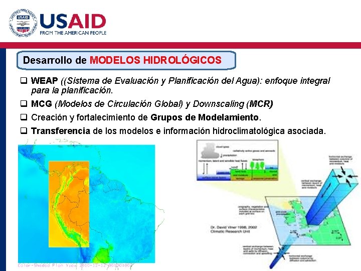 Desarrollo de MODELOS HIDROLÓGICOS q WEAP ((Sistema de Evaluación y Planificación del Agua): enfoque