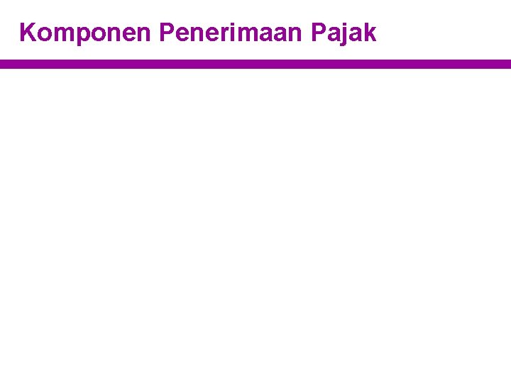 Komponen Penerimaan Pajak 