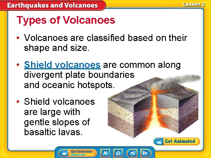 Types of Volcanoes • Volcanoes are classified based on their shape and size. •