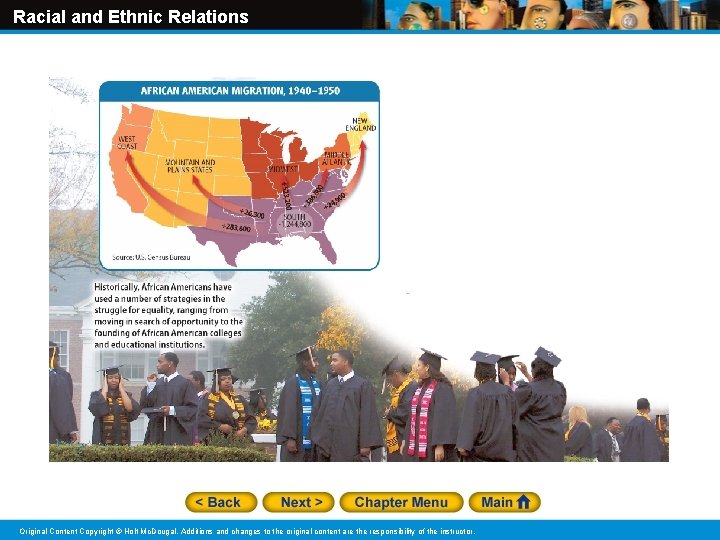 Racial and Ethnic Relations Original Content Copyright © Holt Mc. Dougal. Additions and changes Racial and Ethnic Relations Original Content Copyright © Holt Mc. Dougal. Additions and changes