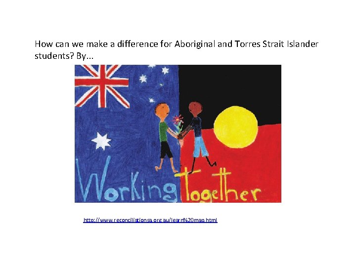 How can we make a difference for Aboriginal and Torres Strait Islander students? By.