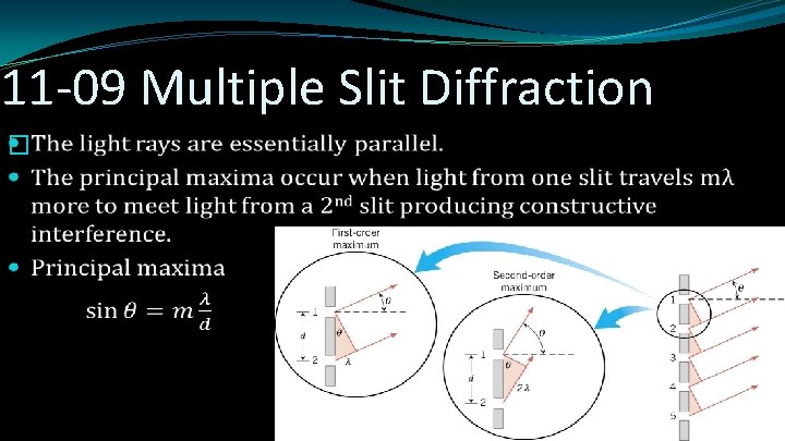 11 -09 Multiple Slit Diffraction � 