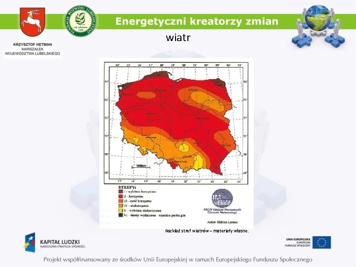 wiatr Rozkład stref wiatrów – materiały własne. 