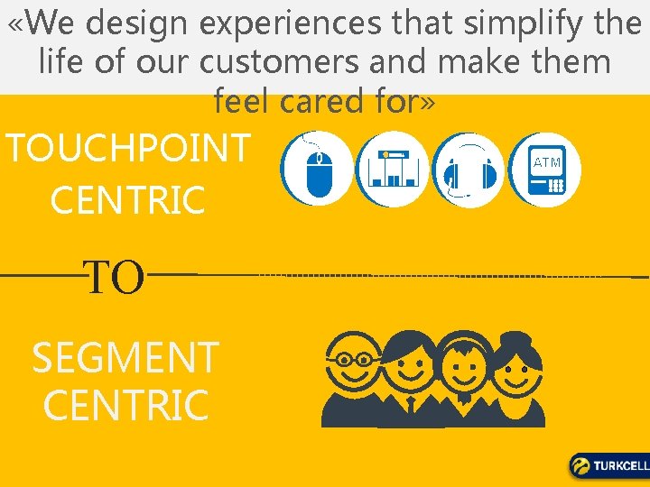  «We design experiences that simplify the life of our customers and make them