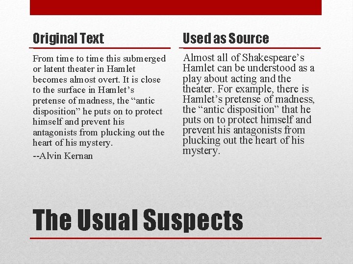 Original Text Used as Source From time to time this submerged or latent theater