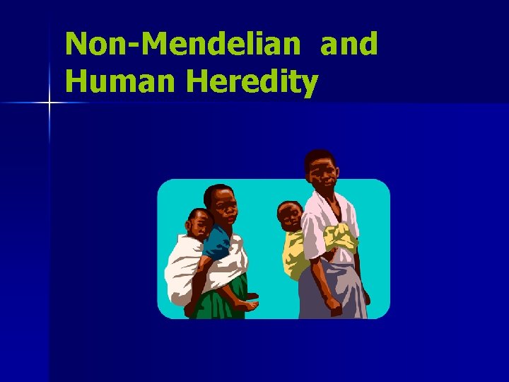 Non-Mendelian and Human Heredity 