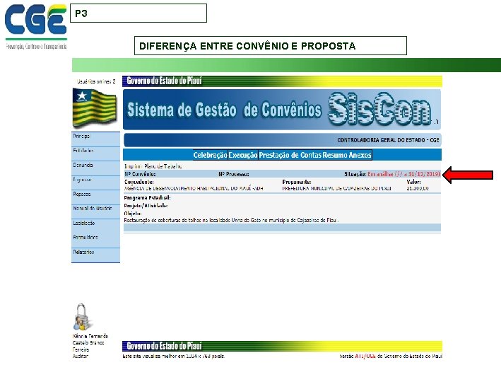 P 3 DIFERENÇA ENTRE CONVÊNIO E PROPOSTA 19 