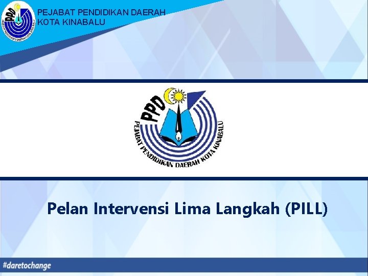 PEJABAT PENDIDIKAN DAERAH KOTA KINABALU Pelan Intervensi Lima Langkah (PILL) 