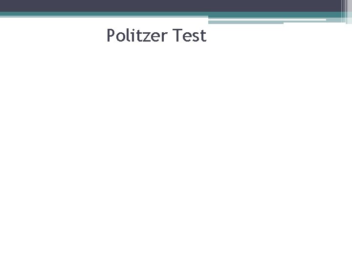 Politzer Test 