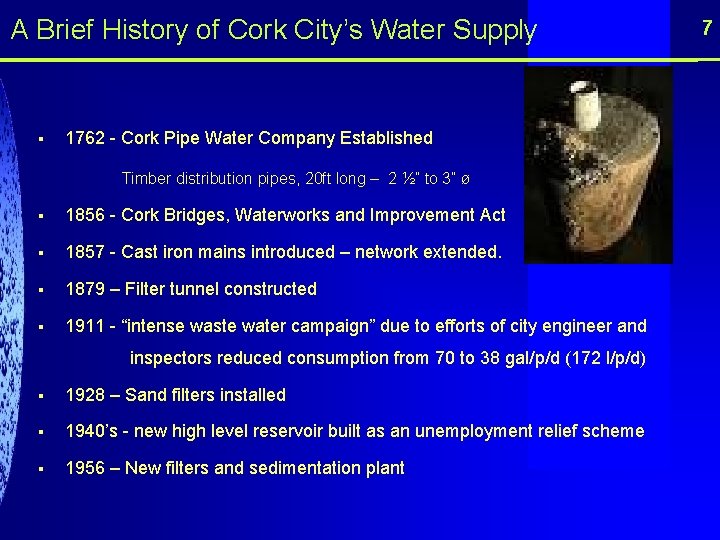 A Brief History of Cork City’s Water Supply § 1762 - Cork Pipe Water