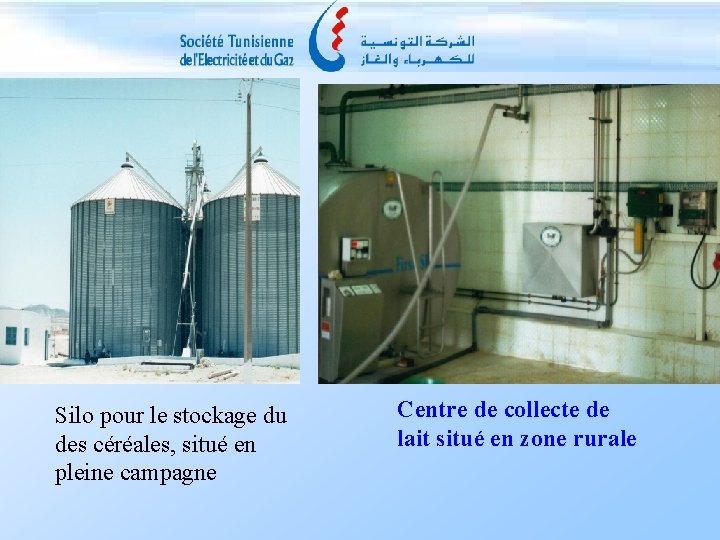 Silo pour le stockage du des céréales, situé en pleine campagne Centre de collecte